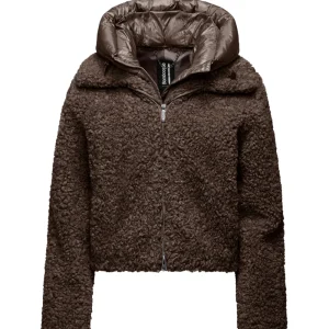 Bomboogie Cappotto Corto in Faux Sherpa JW8196-SFC5 Marrone