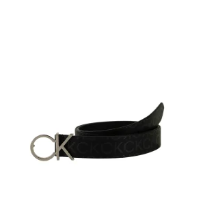 Calvin Klein Cintura da Donna con logo Ck Monogram Nera