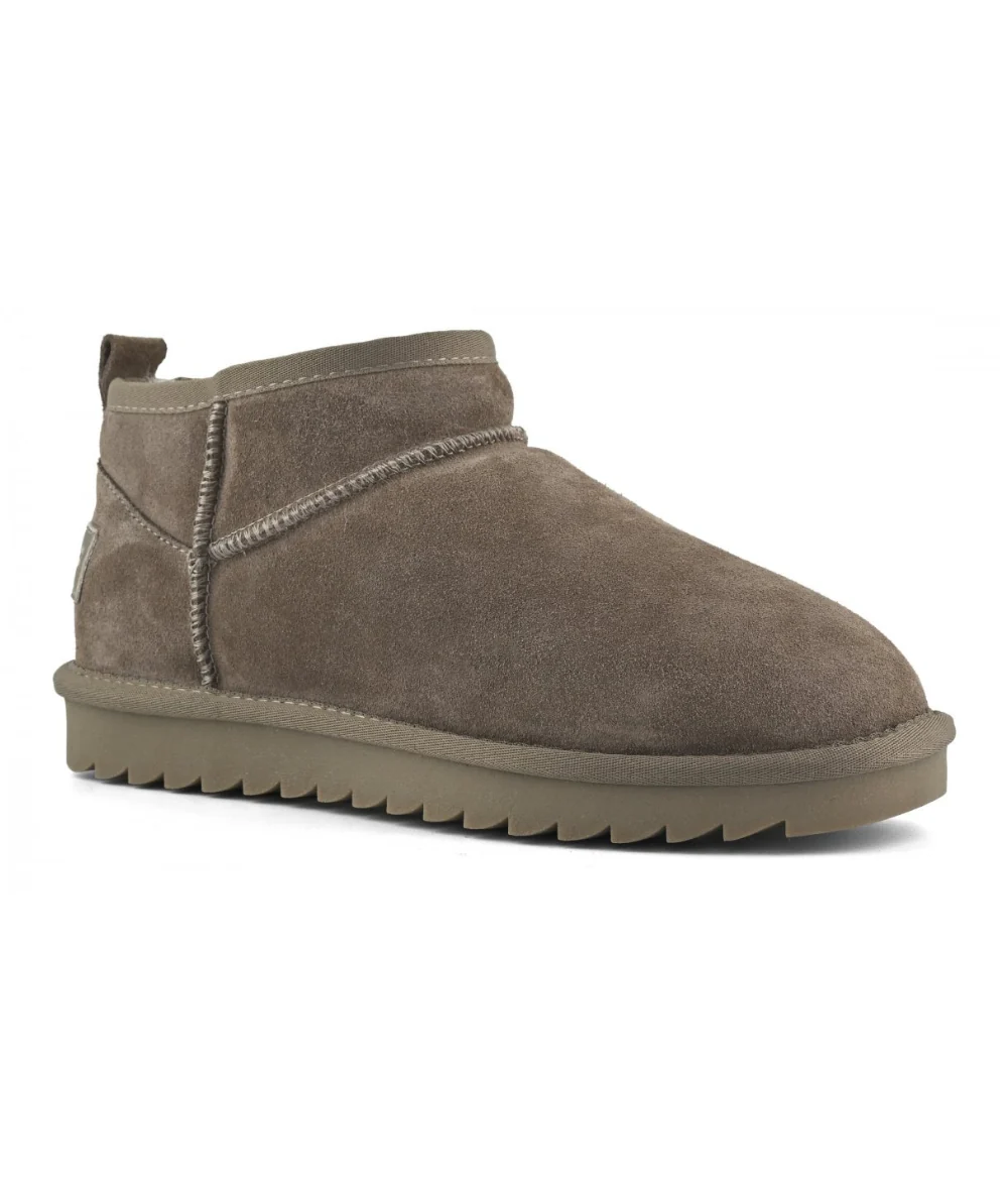 Colors of California Stivale Basso in Suede e Montone HC.SHEAR02 Grigio Taupe - immagine 4