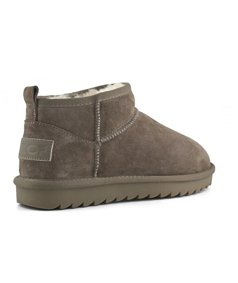 Colors of California Stivale Basso in Suede e Montone HC.SHEAR02 Grigio Taupe - immagine 5