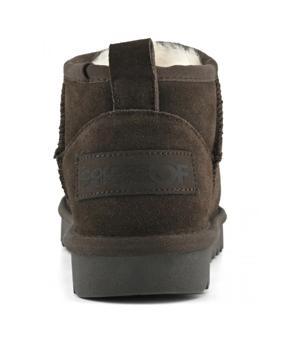 Colors of California Stivale Basso in Suede e Montone HC.SHEAR02 Marrone - immagine 6