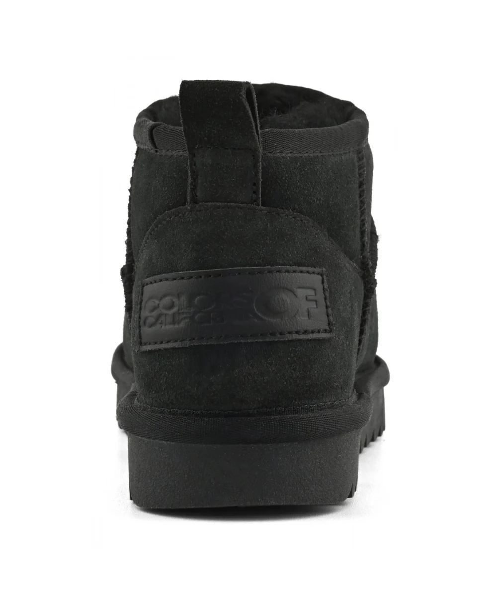 Colors of California Stivale Basso in Suede e Montone HC.SHEAR02 Nero - immagine 6