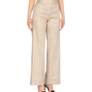 D.EXTERIOR Pantalone Lurex con Risvolto 60772 Beige
