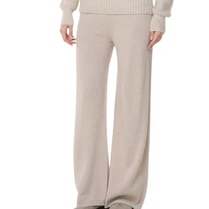 D.Exterior Pantalone in Misto Cashmere 61161 Gesso