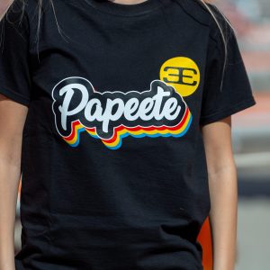 T-Shirt Papeete Arcobaleno Black Donna