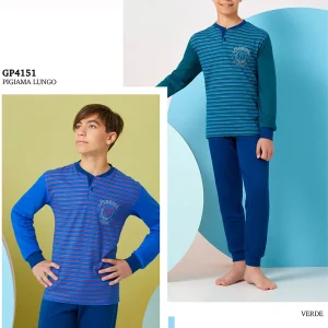 GP4151 PIGIAMA RAGAZZO IN COTONE – IL GRANCHIO