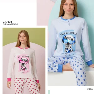 GP7131 PIGIAMA RAGAZZA IN COTONE – IL GRANCHIO