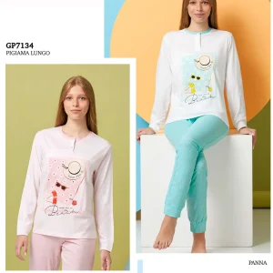 GP7134 PIGIAMA RAGAZZA IN COTONE – IL GRANCHIO