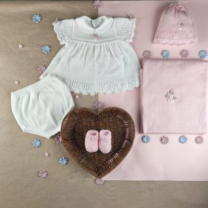 Set nascita cotone baby flowers