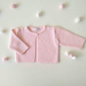 Cardigan rosa baby neonata