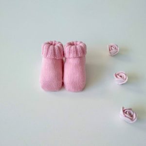 Scarpette neonata rosa forte