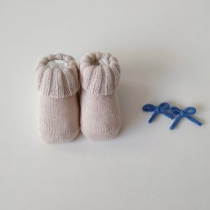 Scarpette neonato beige