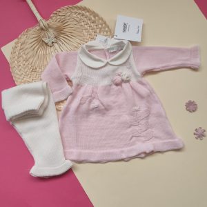 Completino lana roselline maglia🌹