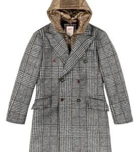 Bob Cappotto Doppiopetto FENIT169 Grigio Beige