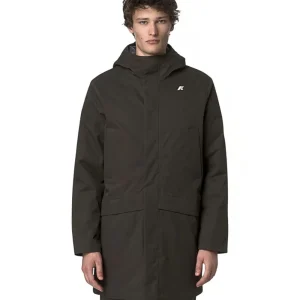 K-Way Piumino Jarno Twill Marmotta K8133FW Verde Scuro Blu