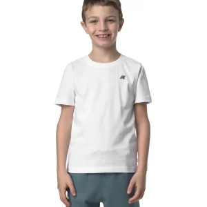 K-Way T-shirt Odom Jersey con Logo  K5136ZW Bianco