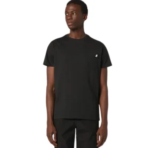 K-way T-shirt Sigur con Taschino K31368W Nero