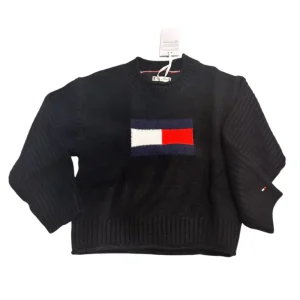 Tommy Hilfiger Maglione Girocollo KG0KG09335 Nero