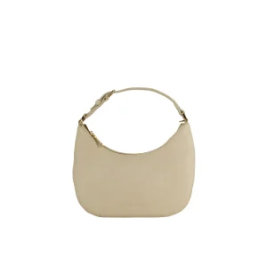 Love Moschino Borsetta a Spalla con Scritta Oro Avorio