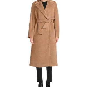 MAX MARA STUDIO Cappotto in Alpaca Spazzolino Nilo Cammello