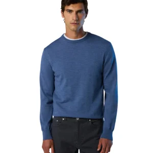 North Sails Maglione Girocollo Lana Merino 699156_000 Avio