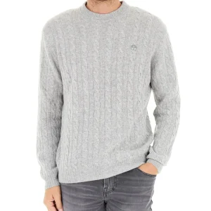 North Sails Maglione Girocollo a Trecce 699145.000 Grigio