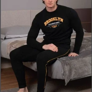 PPU201 PIGIAMA ML GIROCOLLO INTERLOCK UOMO PYREX