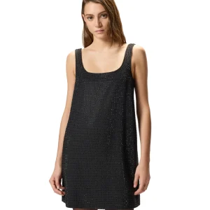 Pinko Abito Smanicato con Strass AROA Nero