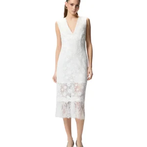 Pinko Abito Smanicato in Pizzo Audrey 106660 A381 Bianco