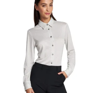 Mondrian Venezia Camicia in Jersey con Lurex 31333/841 Argento