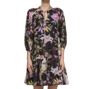 Shirtaporter Abito Mexican Garden Nero DR3514 Nero