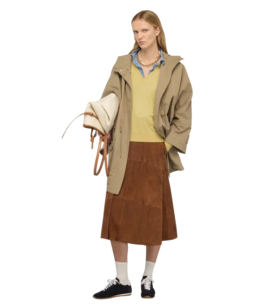 Semicouture Maglia in Lana con Scollo a V Amaia Y6SC63 Giallo Scorza - immagine 5