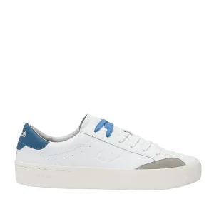 Sun68 Sneakers in Pelle Street Z35140 Bianco e Avio