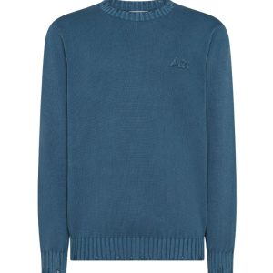 Sun68 Maglia Effetto Vintage K35133 Azzurro Avio