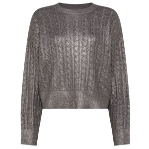 Sun68 Maglia Laminata in Misto Cashmere K45268 Grigio Scuro