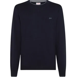 Sun68 Maglione Double Rib K45141 Blu Navy