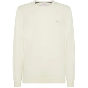 Sun68 Maglione Girocollo K45101 Bianco Panna