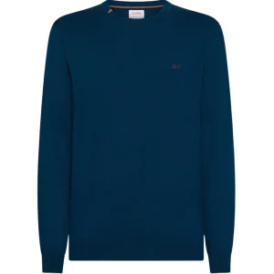 Sun68 Maglione Girocollo K45101 Blu Petrolio