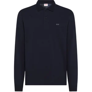 Sun68 Polo Maniche Lunghe A45108 Blu Navy