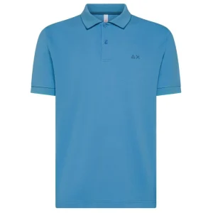 Sun68 Polo Profilo Sottile Contrasto A35110 Avio