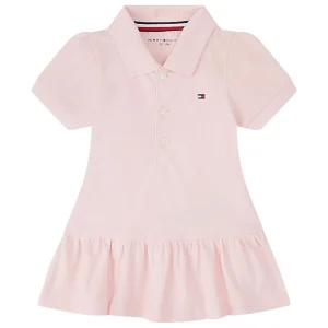 Tommy Hilfiger Abito a Polo in Cotone Piquet KN0KN02045 Rosa