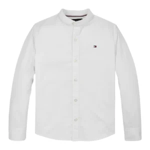 Tommy Hilfiger Camicia Colletto alla Coreana KB0KB09557 Bianco