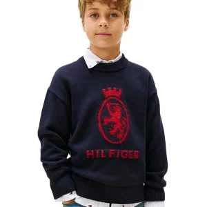 Tommy Hilfiger Maglione Girocollo KB0KB10353 Blu