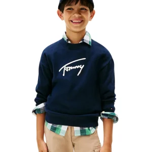 Tommy Hilfiger Maglione Girocollo KB0KB09974 Blu Navy