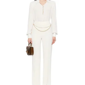 Twinset Blusa in Viscosa 252TP2291 Bianco