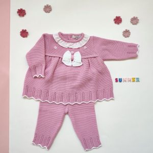 Completino fiocco orchidea