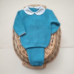 Completino lana turchese☃️