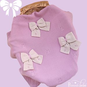 Copertina fiocco ricamato 🎀🎀