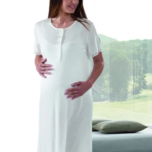 Z9276 CAMICIA DA NOTTE DONNA CLINICA SER C/B MAMINA