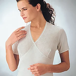 127 CAMICIOLA MEZZA MANICA IN COTONE FORMA SENO DONNA HENRI